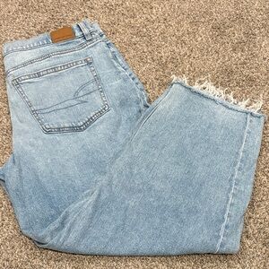 American Eagle Outfitters Light Blue Denim Barrel Jeans